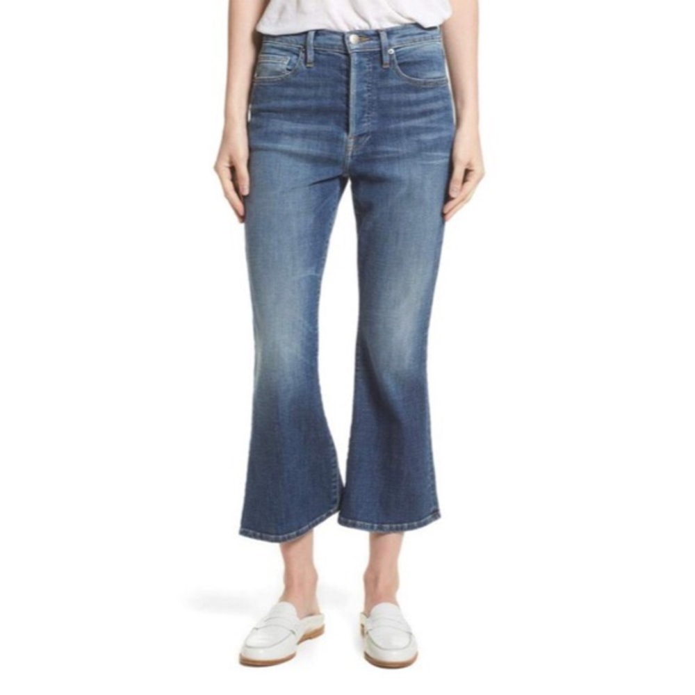 NWOT Frame Le Crop Flare High Waist Jeans